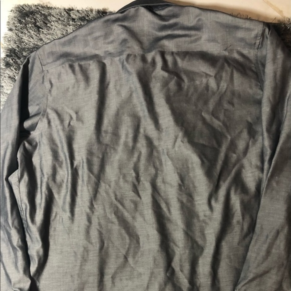 Inc International Concepts Gray Button Shi - image 5